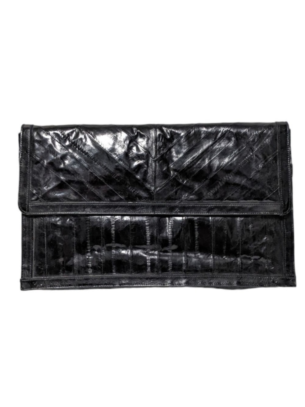 VINTAGE Eel Skin Flap Clutch